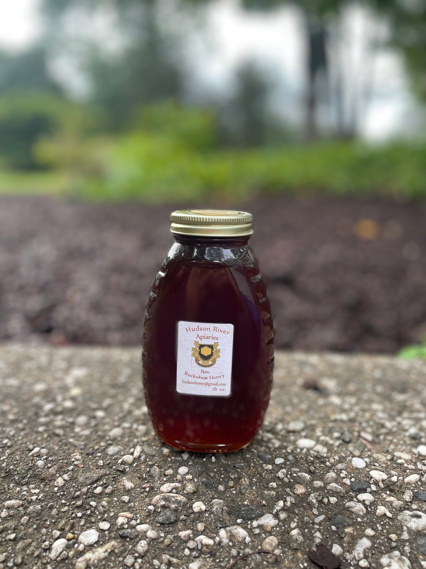 Raw buckwheat honey