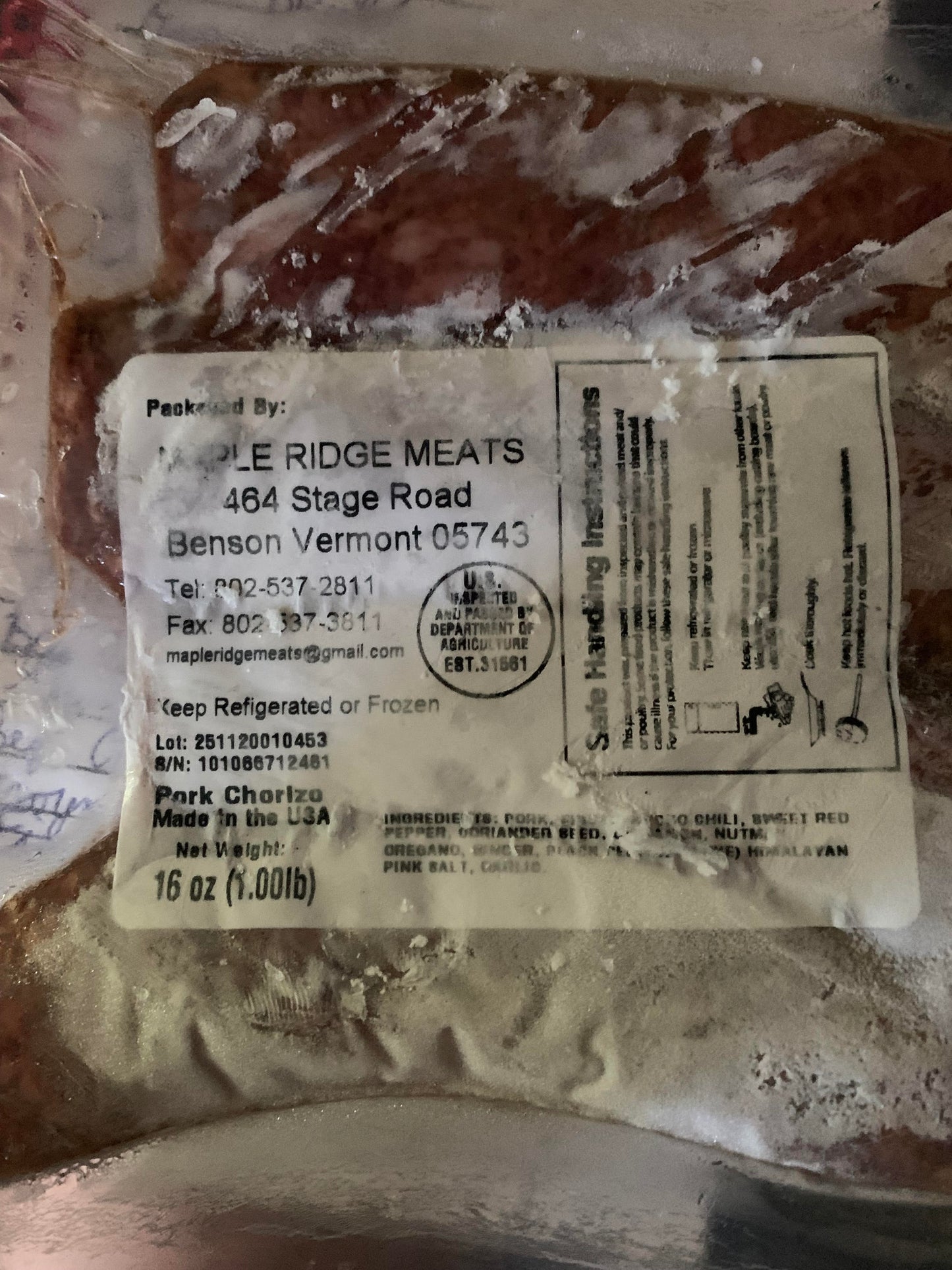 Pork Chorizo