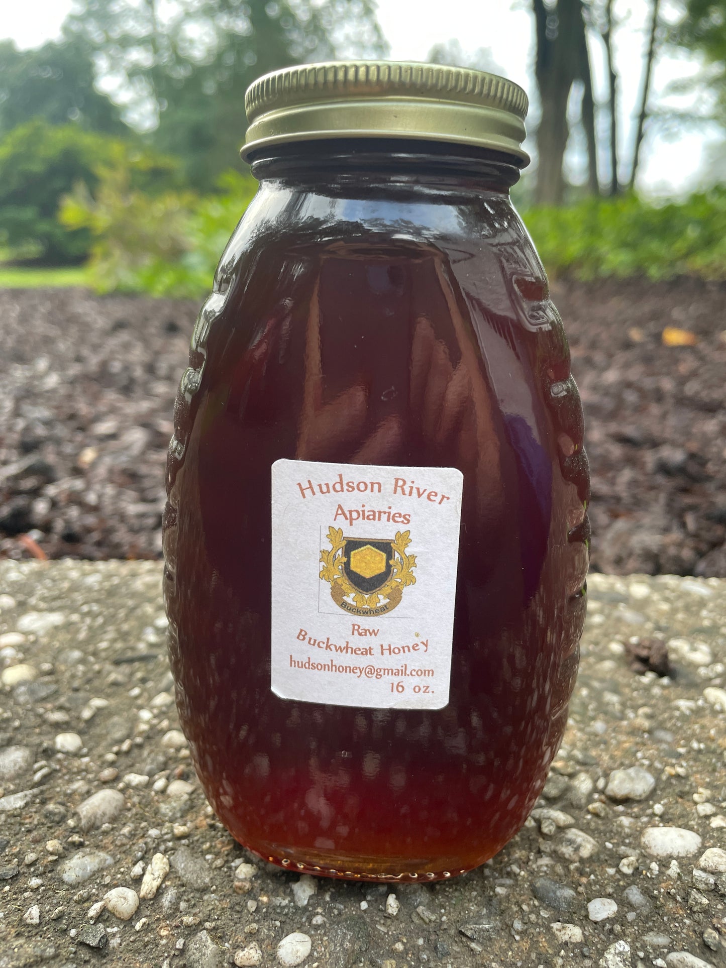 Raw buckwheat honey