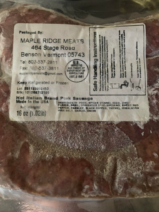 Hot Italian Brand Pork Sausage