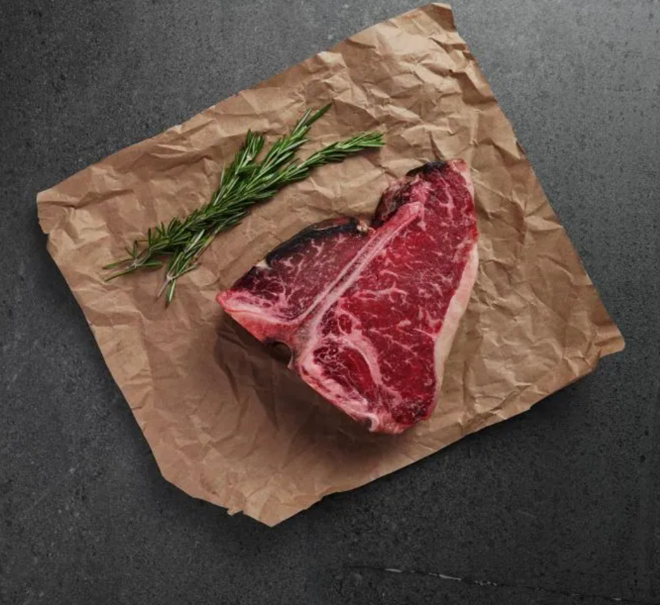 100% Grass-fed T Bone Steak