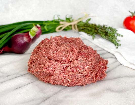 100% Grass-fed beef with organs