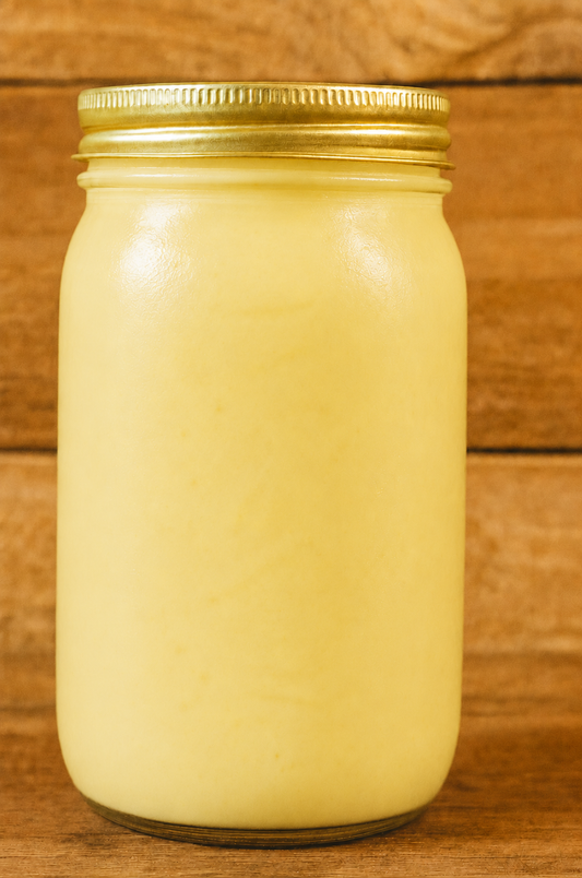 Raw 100% Grass-fed Grass-finished Lemon Yogurt