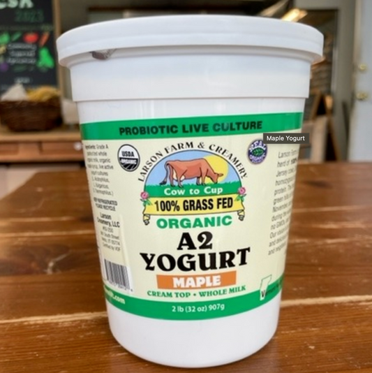 100% Grass-fed Maple Yogurt