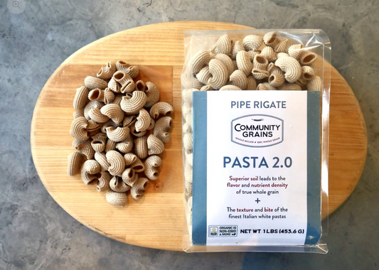 Organic Stone Milled Whole Wheat Pipe Rigate Pasta