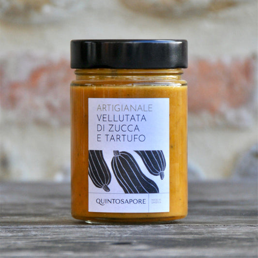 Quintosapore pumpkin and black truffle soup jar, 310 g